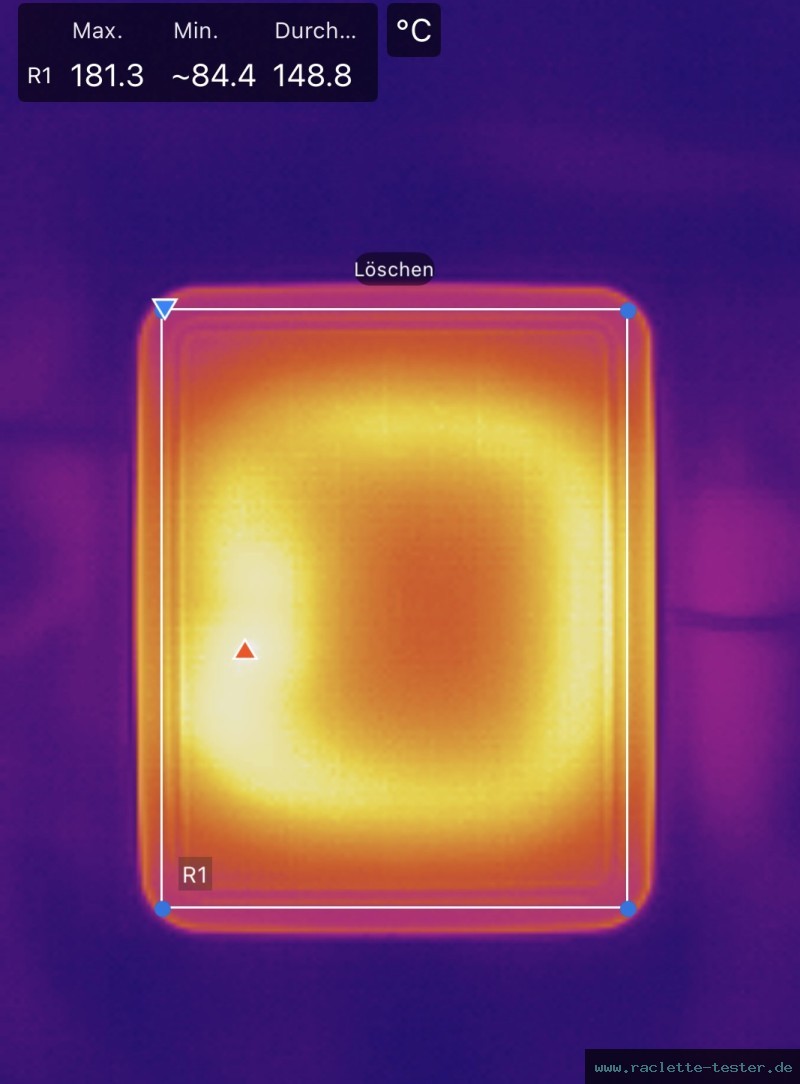 Tristar Raclette RA-2949 Raclette Wärmebild