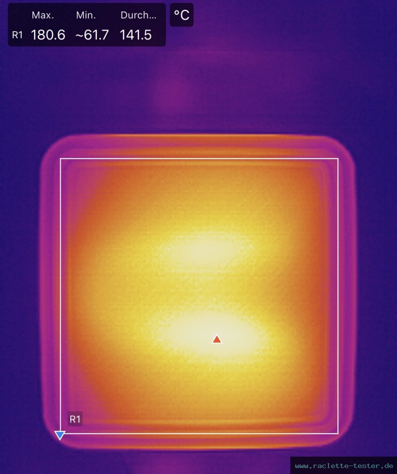 SEVERIN Black Line Lite Mini Raclette-Grill RG 2360 Raclette Wärmebild