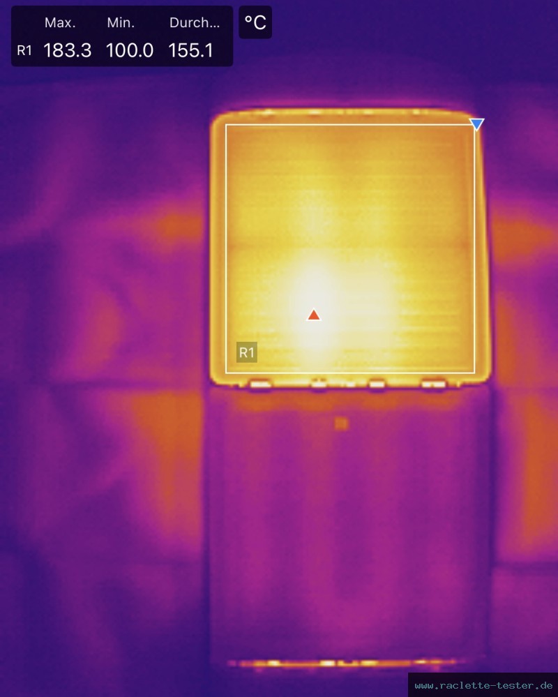 SEVERIN Raclette Grill mit Naturgrillstein RG 9645 Raclette Wärmebild