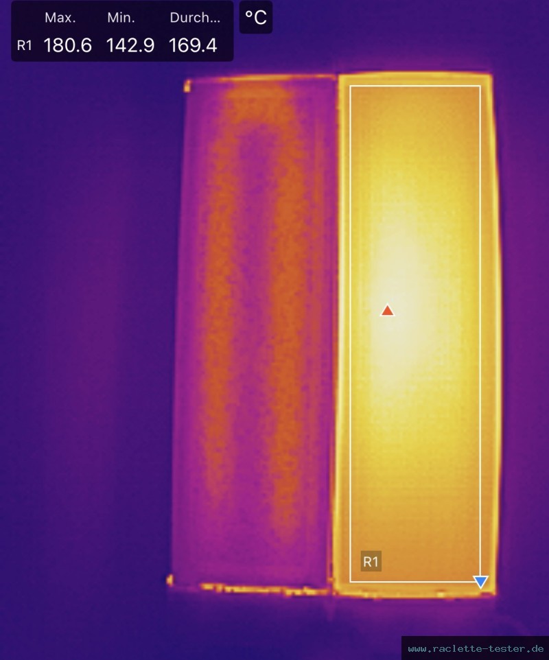 Clatronic Raclette Grill RG 3678 Raclette Wärmebild