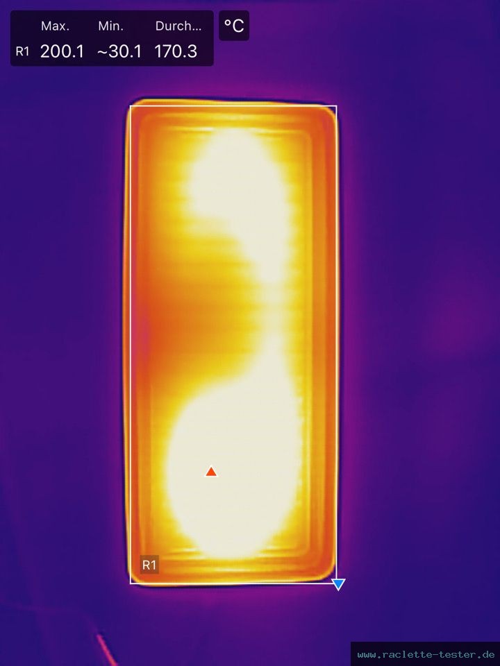 Tefal Raclette Grill Plug & Share RE230812 Raclette Wärmebild