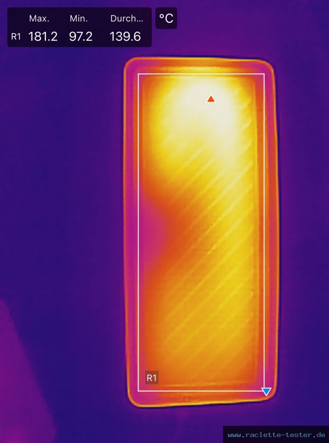 Tristar Koppelbares Raclette RA-2742 Raclette Wärmebild