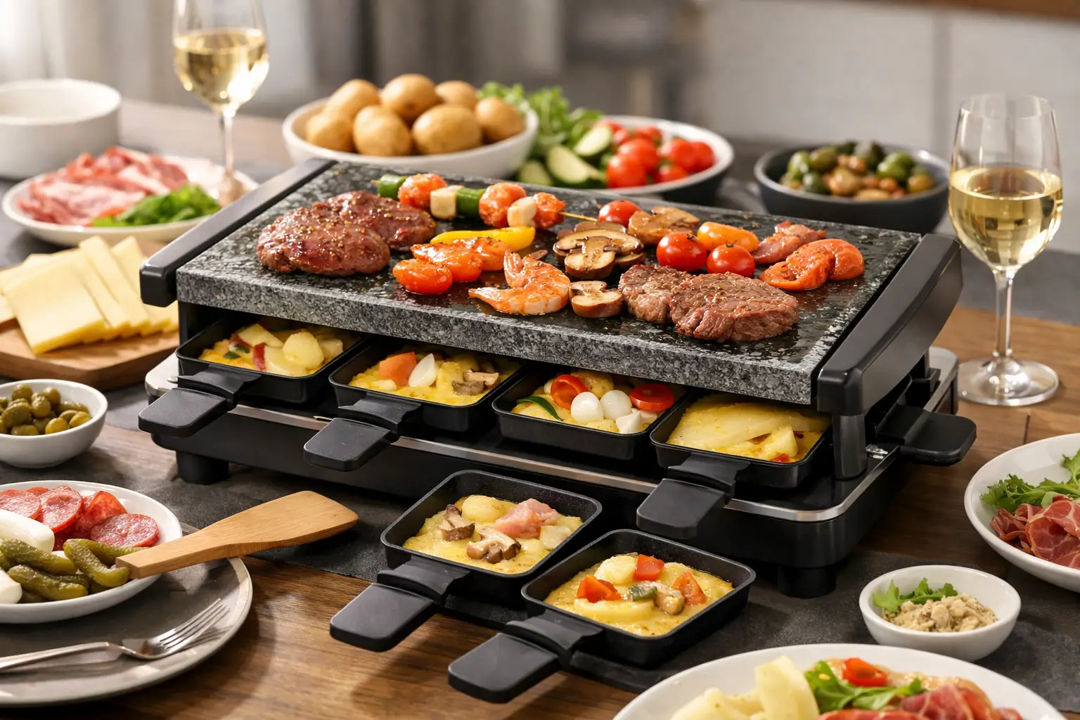 Raclette für 8 Personen richtig wählen