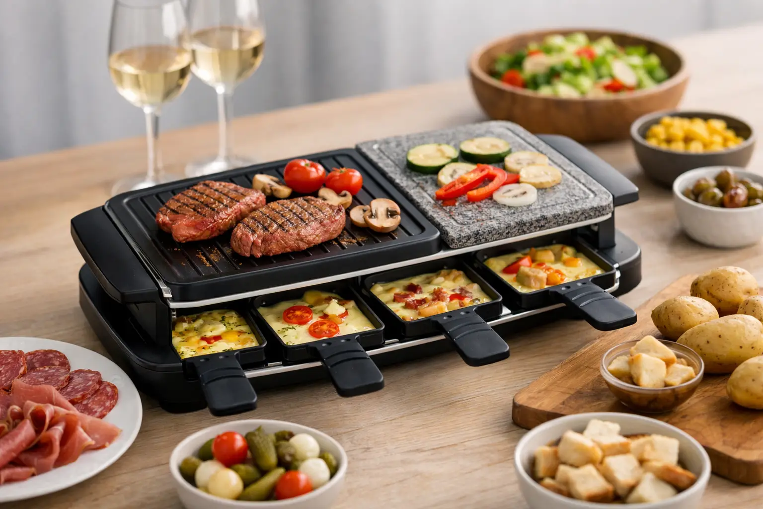Raclette Grill für vier Personen kaufen