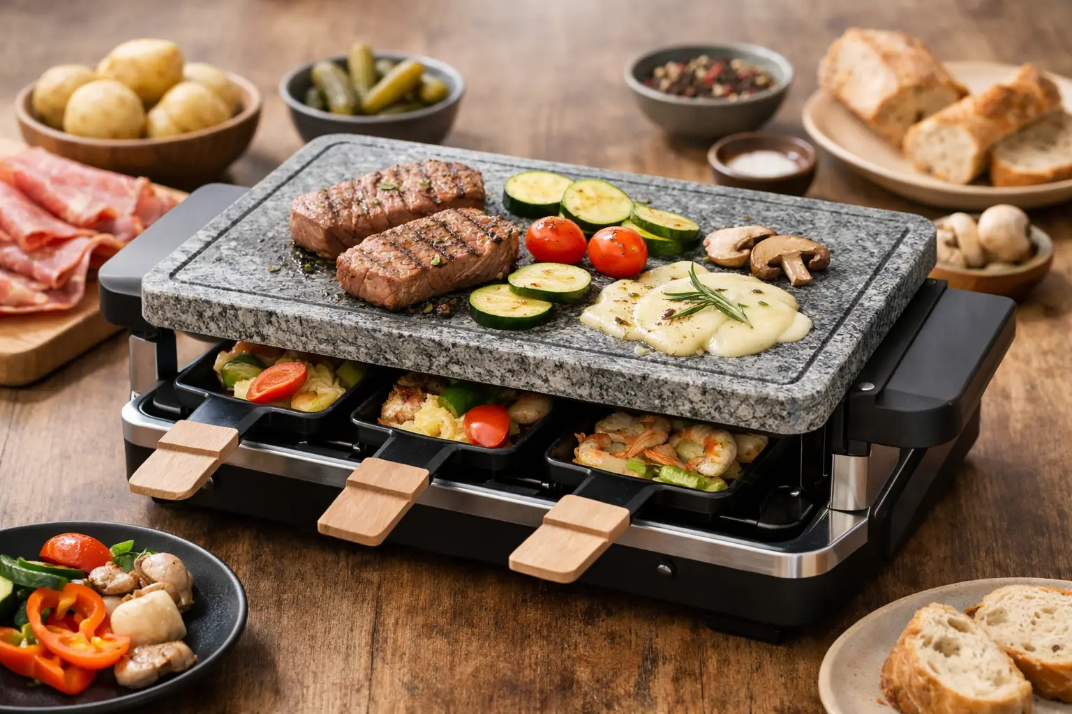 Raclette-Grill mit Naturstein richtig wählen