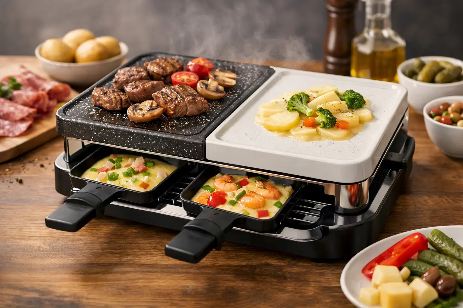Raclette-Grill-Testbericht Keramikbeschichtung