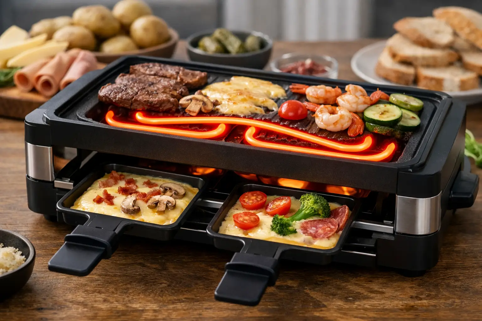 Raclette mit Heizspirale im Test
