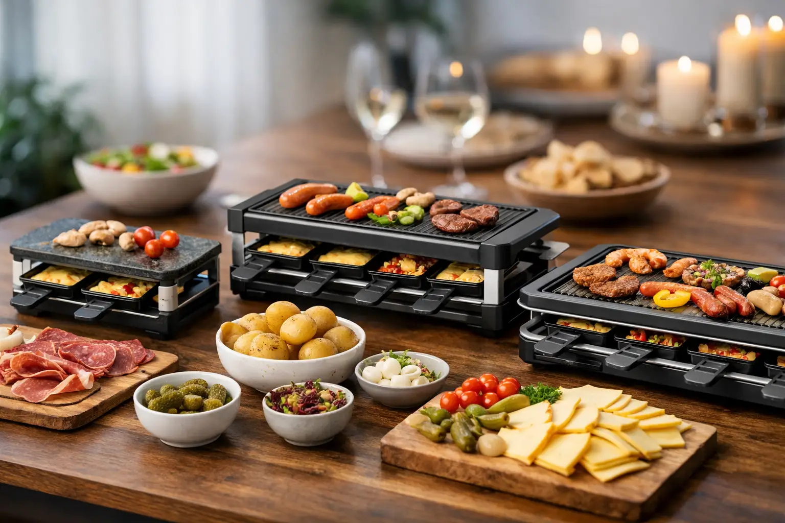 Raclette nach Gruppengröße auswählen