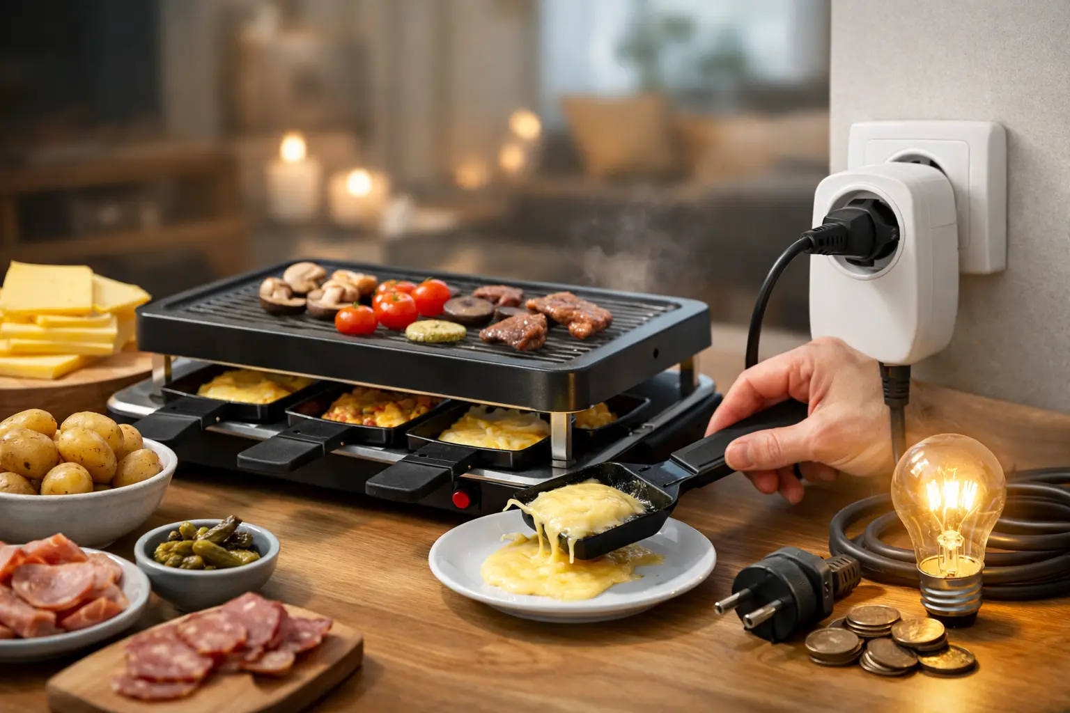 Raclette Stromverbrauch pro Abend berechnen