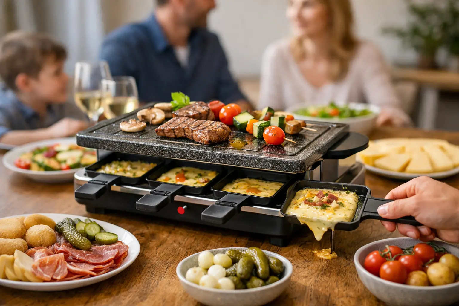 Raclette-Test Familiengerät: Darauf kommt's an
