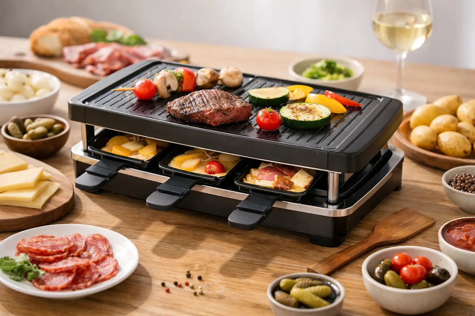 Wie groß sollte ein Raclette sein?