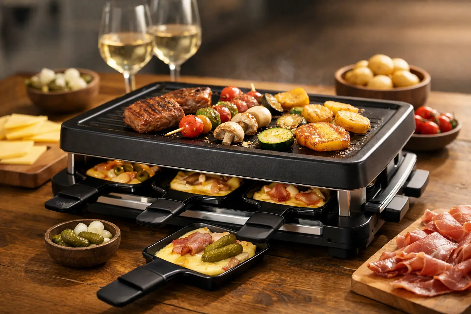 Wie viel Watt sollte ein Raclette haben?